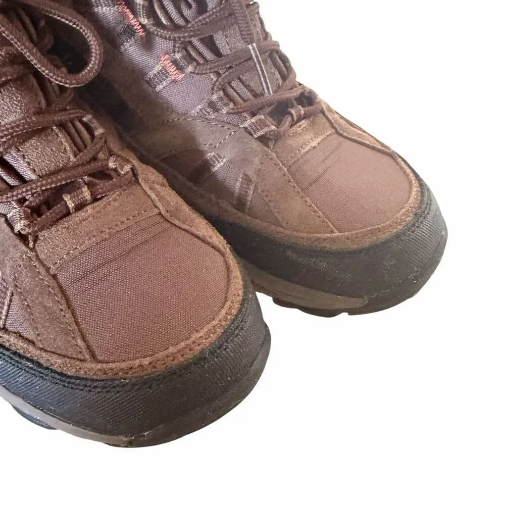 Northside Rampart Mid Suede Upper waterproof kids hiking boots brown SZ 5